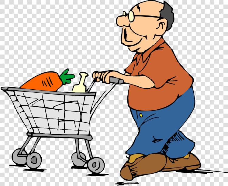 Lady Clipart Grocery Shopping   Clipart Push And Pull  HD Png DownloadTransparent PNG