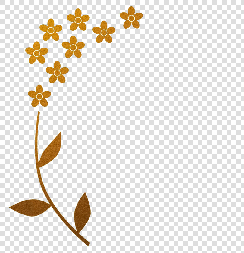 Floral Border Design Gold Clipart   Png Download   Floral Border Gold Clipart  Transparent PngTransparent PNG