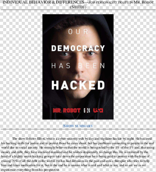 4chan Tv Mr Robot  HD Png DownloadTransparent PNG