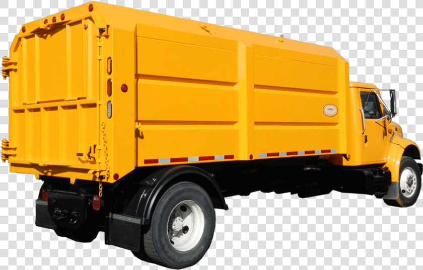 Concord Road Equipment Yellow Leaf Box Truck   Leaf Collection Equipment  HD Png DownloadTransparent PNG