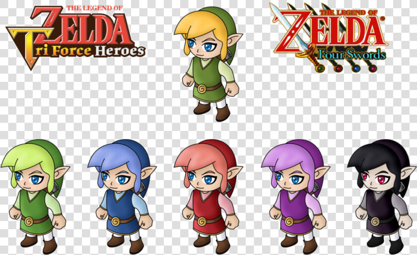 Triforce Drawing Heroes Graphic Freeuse   Four Swords And Triforce Heroes  HD Png DownloadTransparent PNG