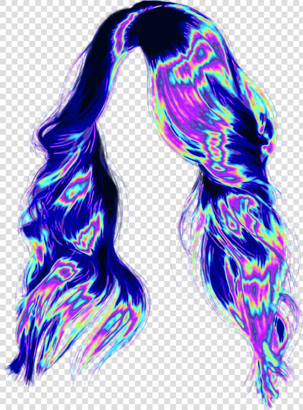  holo  holographic  vaporwave  aesthetic  tumblr  png   Lace Wig  Transparent PngTransparent PNG