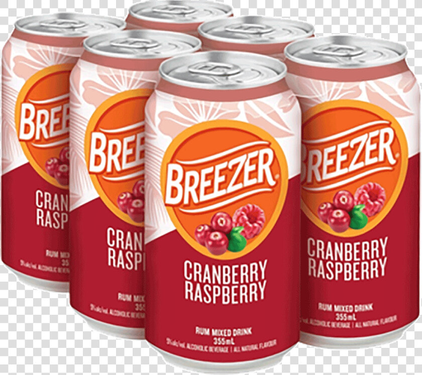 Bacardi Breezer Cranberry Raspberry 6 X 355 Ml   Bacardi Cranberry Rum  HD Png DownloadTransparent PNG