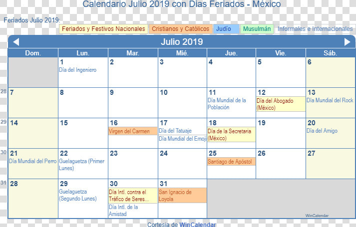 Calendario Méxicano Julio 2019 En Formato De Imagen   April 2020 Holidays  HD Png DownloadTransparent PNG