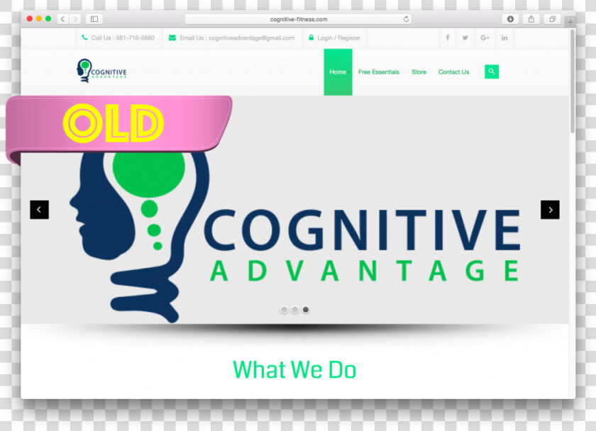 Ca Site Old Banner With Label   Cognitive Advantage  HD Png DownloadTransparent PNG