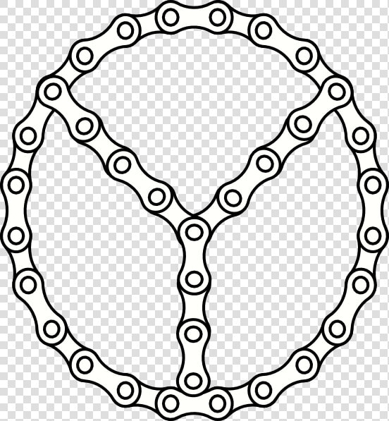 Peace Chain Links Clip Art   Motorcycle Chain Clip Art  HD Png DownloadTransparent PNG