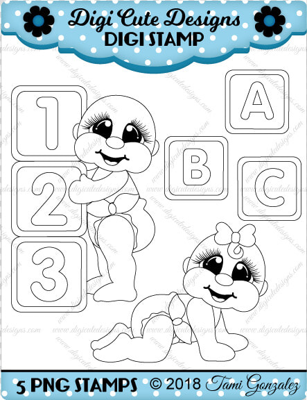 Crawling Babies Digi Stamp baby  Blocks   Candy Corn  HD Png DownloadTransparent PNG