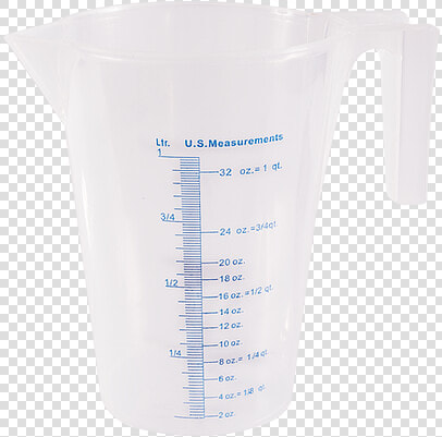 Marsh Funnel  Measuring Cup 1 Liter Plastic  Clear   Jug  HD Png DownloadTransparent PNG