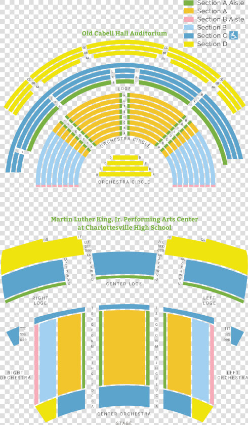 Ticket Information   Uva Cabell Hall Seating Chart  HD Png DownloadTransparent PNG