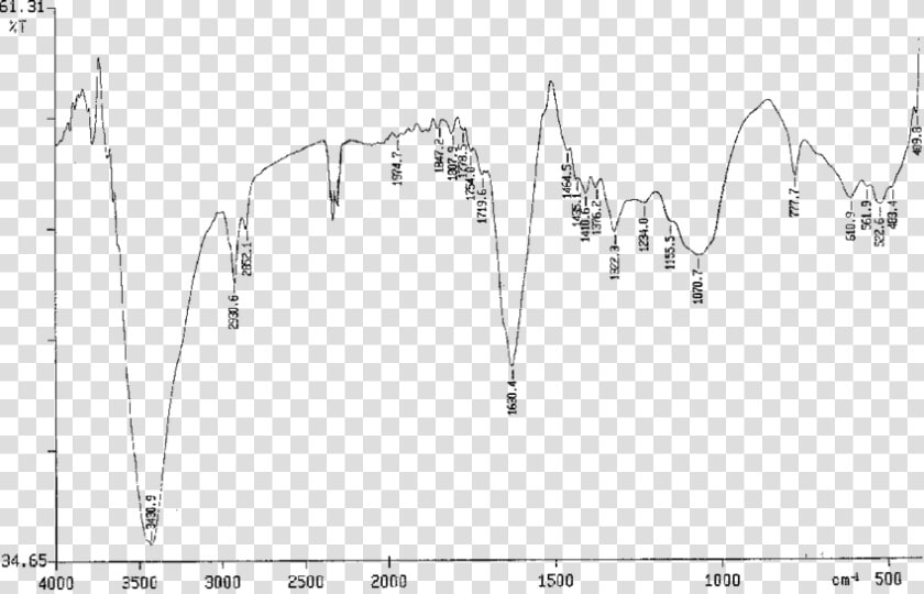 Ftir Spectrum Of The Seeds Of Chilli   Plot  HD Png DownloadTransparent PNG