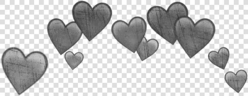  grey  gray  hearts  heart  crown  crowns  heartcrown   Blue Heart Emoji Crown  HD Png DownloadTransparent PNG