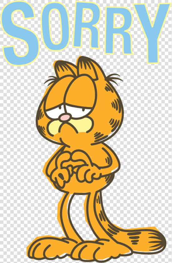 Garfield Line Messaging Sticker   Cartoon  HD Png DownloadTransparent PNG