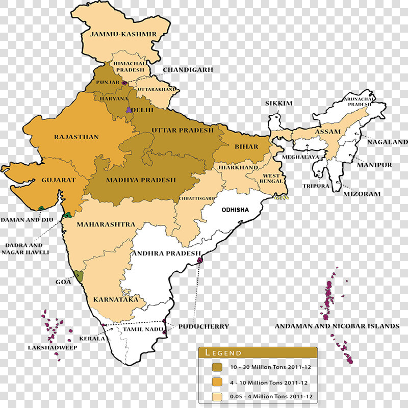 Wheat Cultivation In India Map Width   Wheat Grown In India  HD Png DownloadTransparent PNG