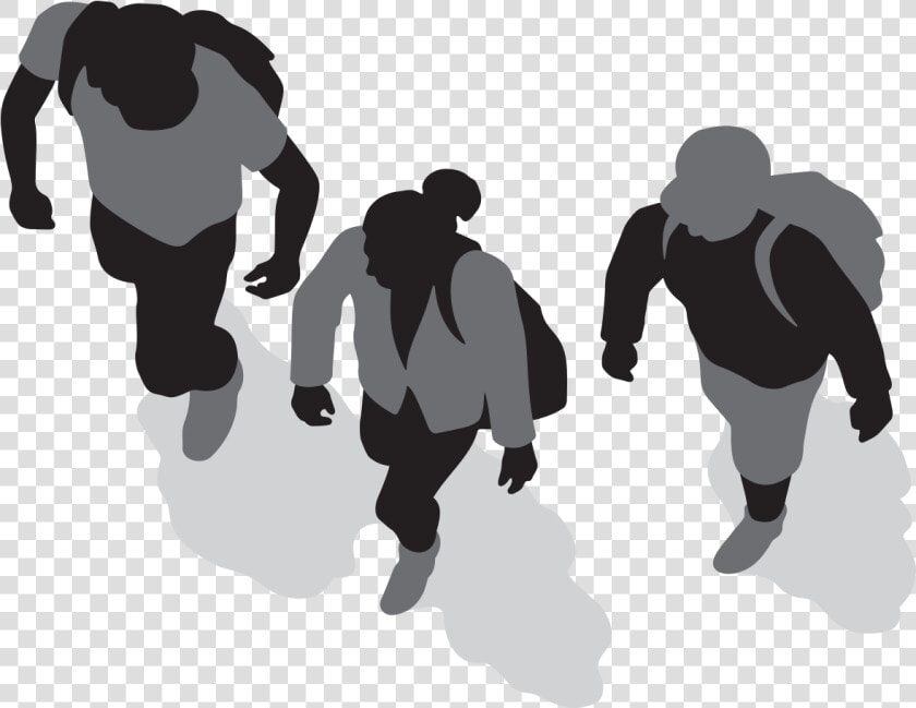 Silhouette Walking Drawing Sport   Human Top View Png  Transparent PngTransparent PNG