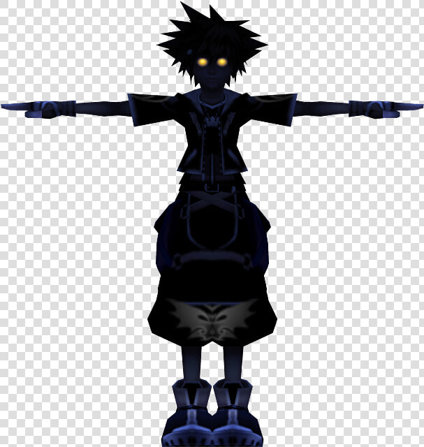 1292   Kingdom Hearts Roxas Silhouette  HD Png DownloadTransparent PNG