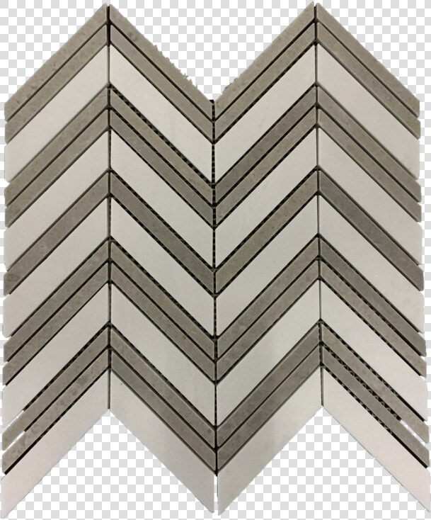 White Thassos Chevron With Sand Dollar Strips Mosaic   Marble  HD Png DownloadTransparent PNG