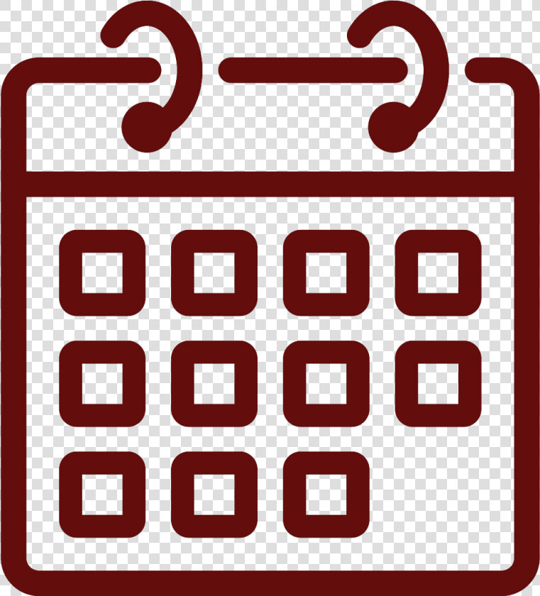 Calendar Register Fingerprinting   White Calendar Outline Png  Transparent PngTransparent PNG