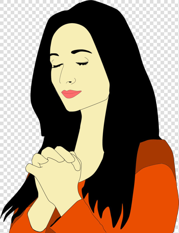 Png Of Praying Woman   Girl Praying Clip Art  Transparent PngTransparent PNG