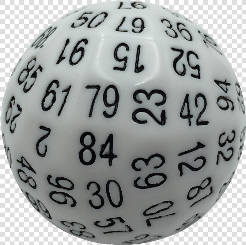 Single 100 Sided Polyhedral Dice   Sphere  HD Png DownloadTransparent PNG