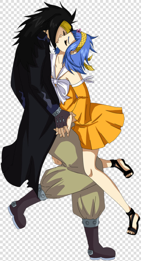  fairytail  gajevy  gajeel  gajeelredfox  levy  levymcgarden   Cartoon  HD Png DownloadTransparent PNG