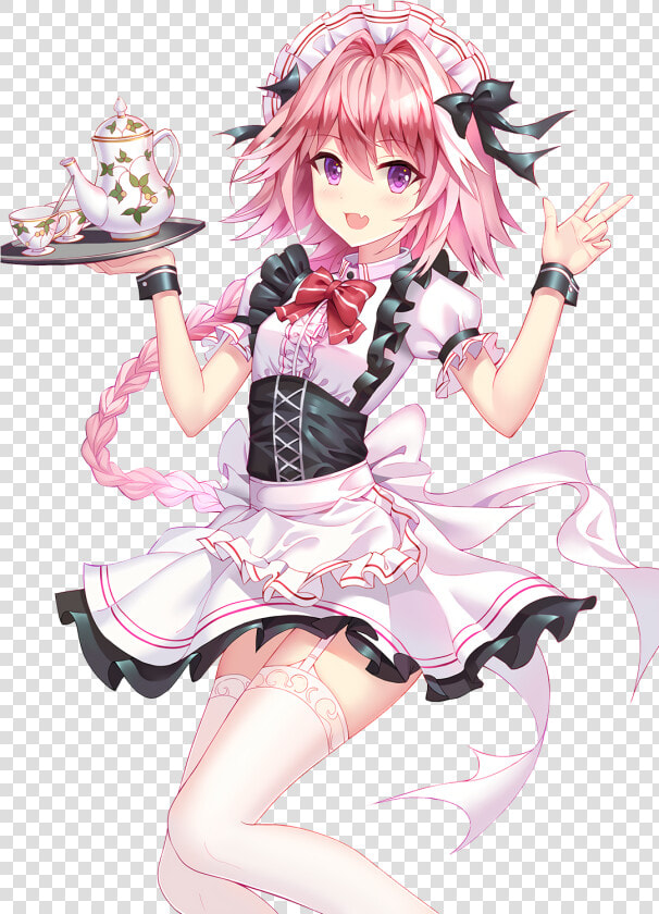 Fate Apocrypha Astolfo Hentai   Png Download   Astolfo In Maid Outfit  Transparent PngTransparent PNG