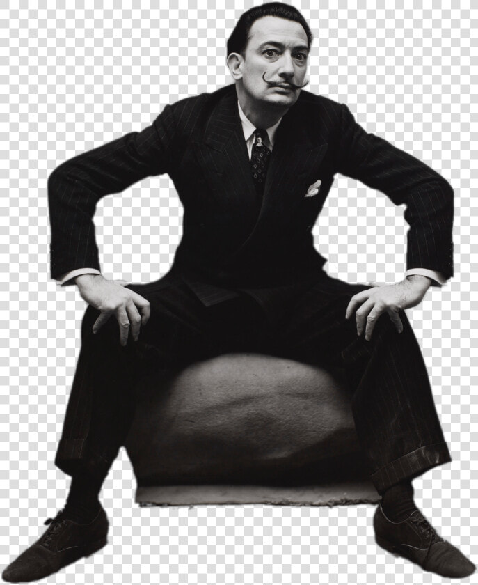 Salvador Dali Posing   Fashion Photography Irving Penn  HD Png DownloadTransparent PNG