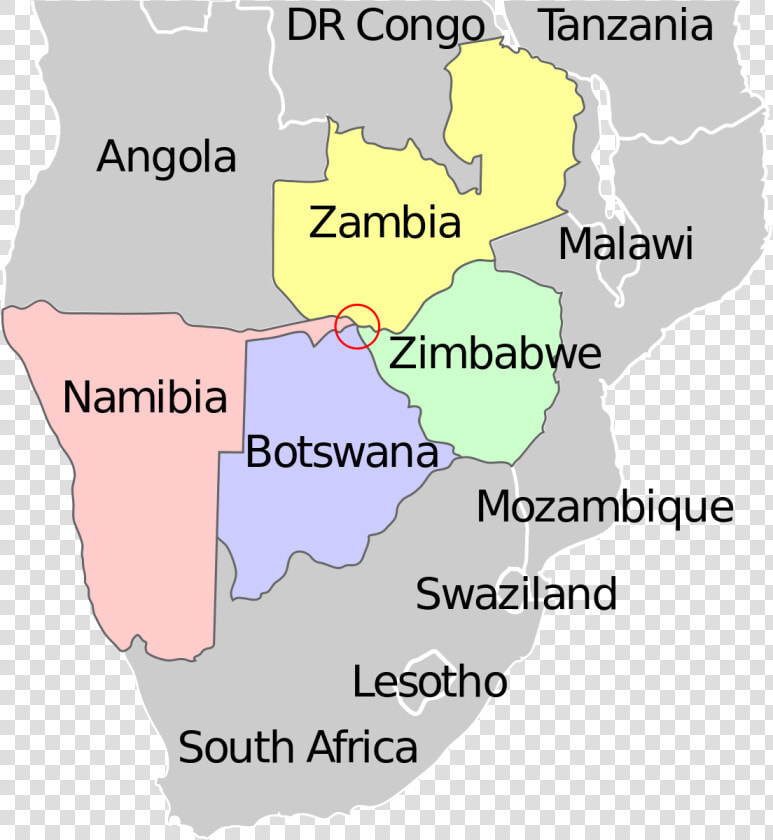 Map Of Namibia And Surrounding Countries  HD Png DownloadTransparent PNG