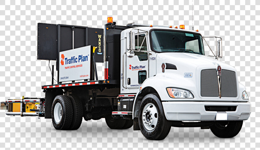 Traffic Control Design For Mot Site Plans   Trailer Truck  HD Png DownloadTransparent PNG