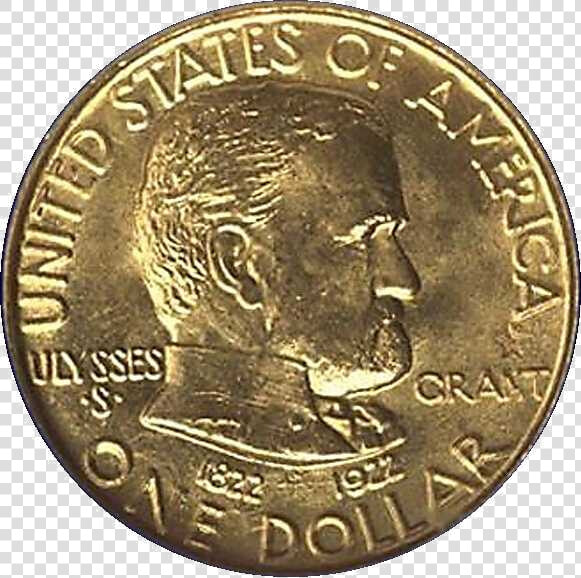 Transparent Blank Gold Coin Png   Ulysses S Grant Dollar Coin  Png DownloadTransparent PNG