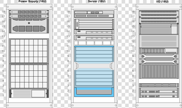 Rack Diagram Example   Power Supply Rack Diagram  HD Png DownloadTransparent PNG