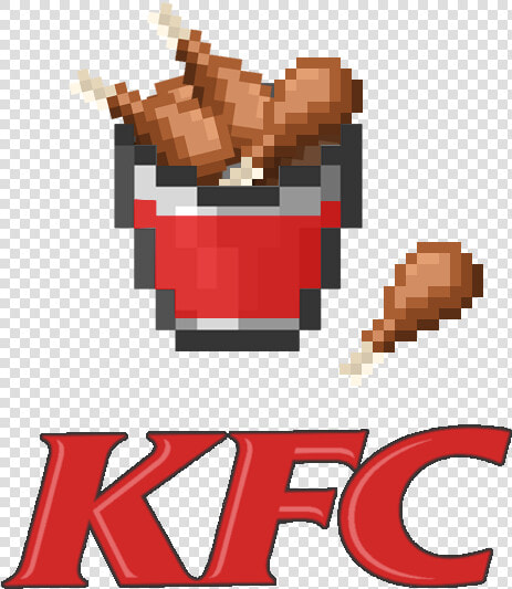 Kfc Minecart Png Logo   Minecraft Pixel Art Kfc  Transparent PngTransparent PNG