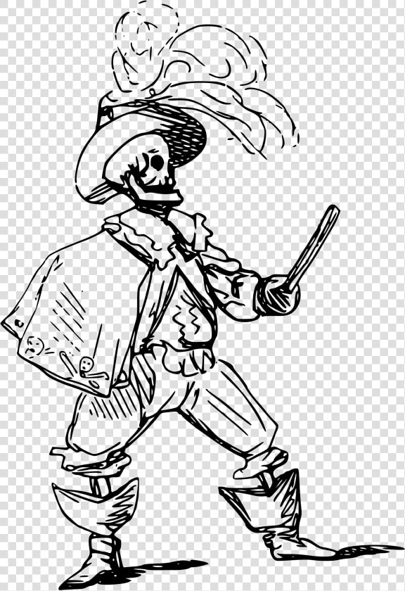 Fighting Skeleton Clip Arts   Non Human Pirates  HD Png DownloadTransparent PNG