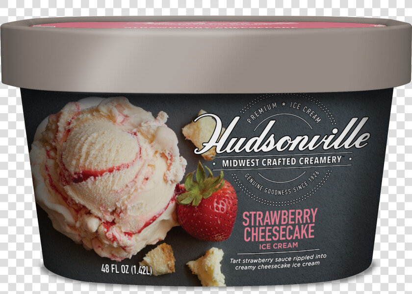 Strawberry Cheesecake Carton   Hudsonville Ice Cream Bananas Foster  HD Png DownloadTransparent PNG