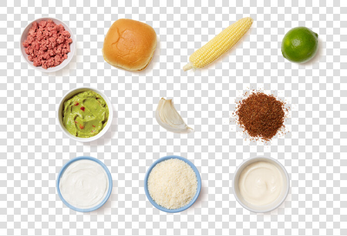 Creamy Guacamole Burgers With Elote style Corn On The   Superfood  HD Png DownloadTransparent PNG