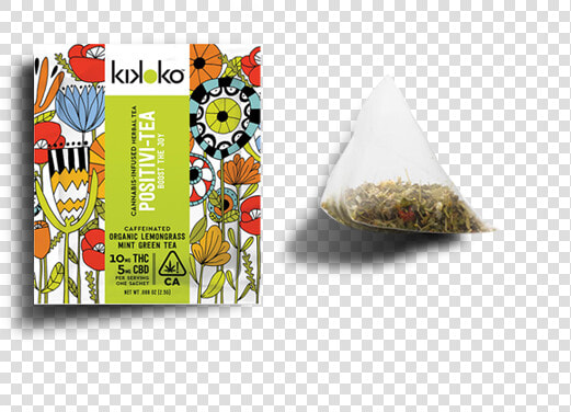 Flowertown Kikoko Positivi Tea Can Bag   Kikoko Positivi Tea Pouch  HD Png DownloadTransparent PNG