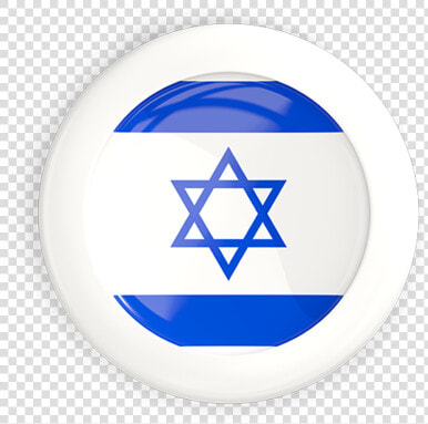 White Framed Round Button   Israeli Flag Button Png  Transparent PngTransparent PNG