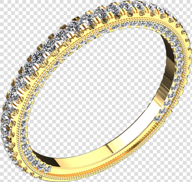 Modern Style Diamond Ring Set In Yellow Gold Style   Bangle  HD Png DownloadTransparent PNG