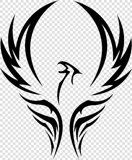 Phoenix Copy Clipart   Png Download   Phoenix Black And White Clipart  Transparent PngTransparent PNG