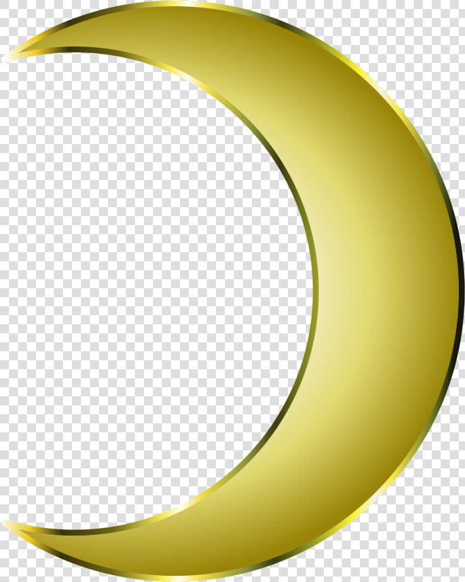 Clipart Moon Crescent Shape   Golden Crescent Moon  HD Png DownloadTransparent PNG