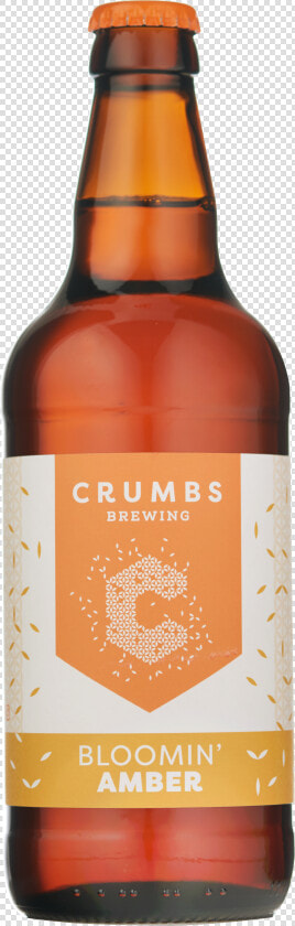 Amber Lager Crumbs Brewery Surrey England Class   Glass Bottle  HD Png DownloadTransparent PNG