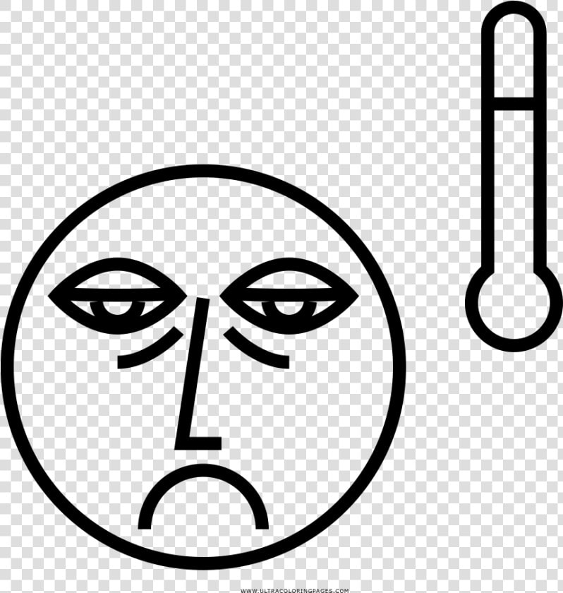 Sick Coloring Page   Sleepy Face Coloring Sheet  HD Png DownloadTransparent PNG