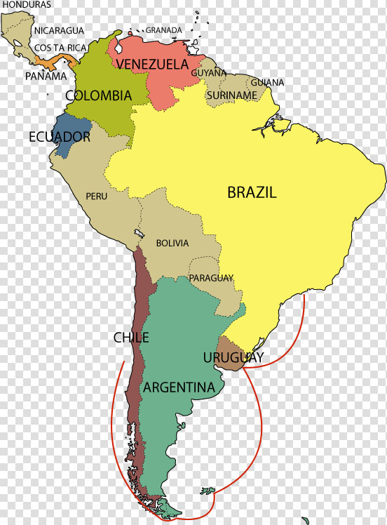 Sudamérica   Amazon Map Of South America  HD Png DownloadTransparent PNG