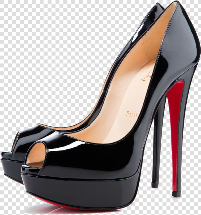 Louboutin Heels Transparent Background   Louboutin Pumps Black  HD Png DownloadTransparent PNG