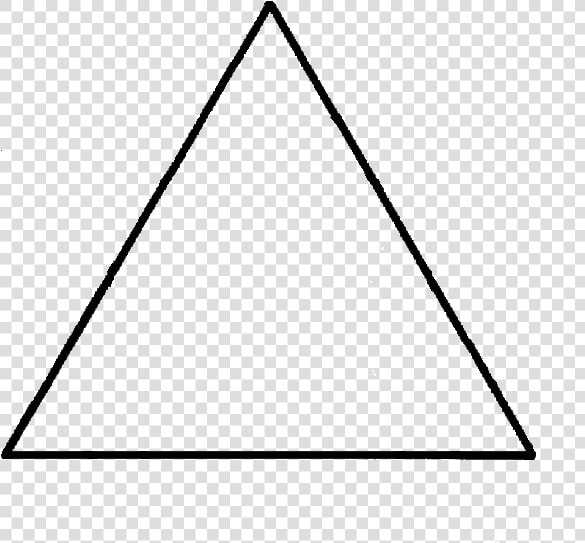 Black And White Triangle Png   Triangle Simple  Transparent PngTransparent PNG