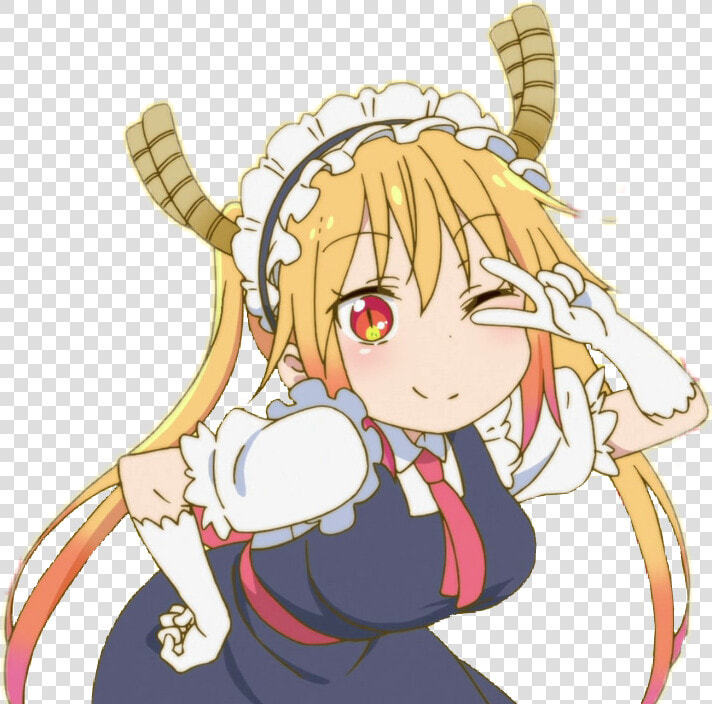 Miss Kobayashi S Dragon Maid Tohru Chibi   Tohru Dragon Maid Png  Transparent PngTransparent PNG