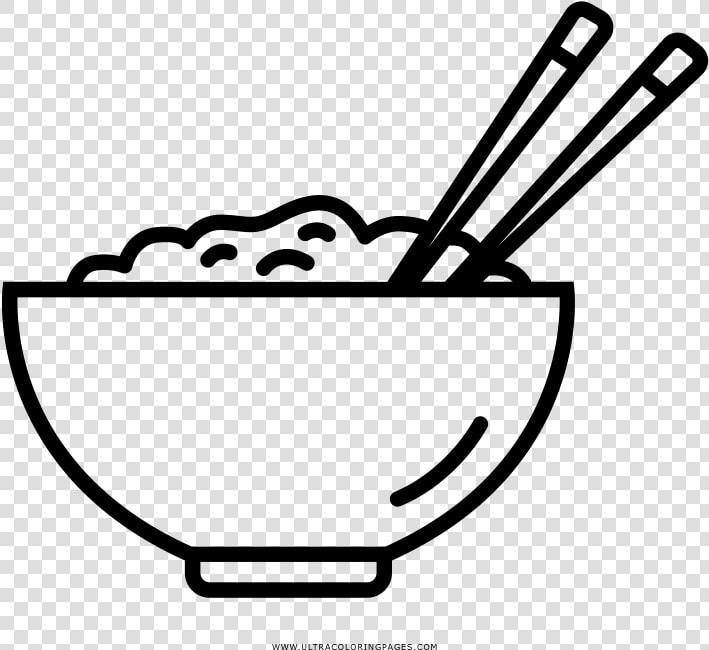 Rice Bowl Coloring Page   Rice Bowl Clip Art  HD Png DownloadTransparent PNG