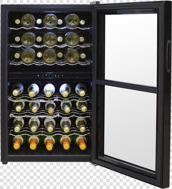 Baridi 43 Bottle Dual Zone Wine Cooler  Fridge  Touch   Display Case  HD Png DownloadTransparent PNG