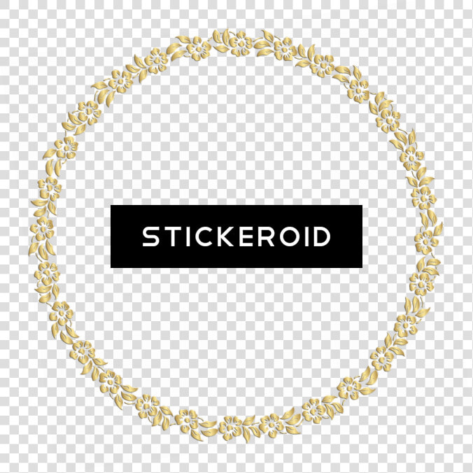 Golden Round Frame Border Circle Frames   Chain  HD Png DownloadTransparent PNG