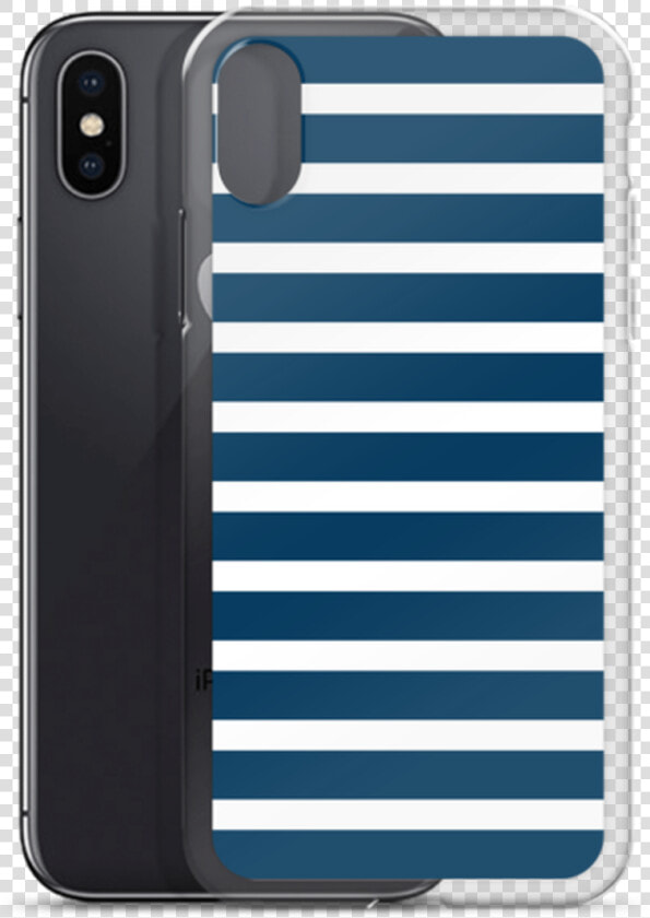 Navy And White Stripes Iphone Case   Mobile Phone Case  HD Png DownloadTransparent PNG