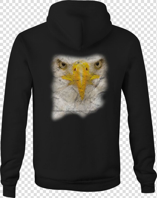 American Zip Up Hoodie Bald Eagle Face Hooded Sweatshirt  HD Png DownloadTransparent PNG